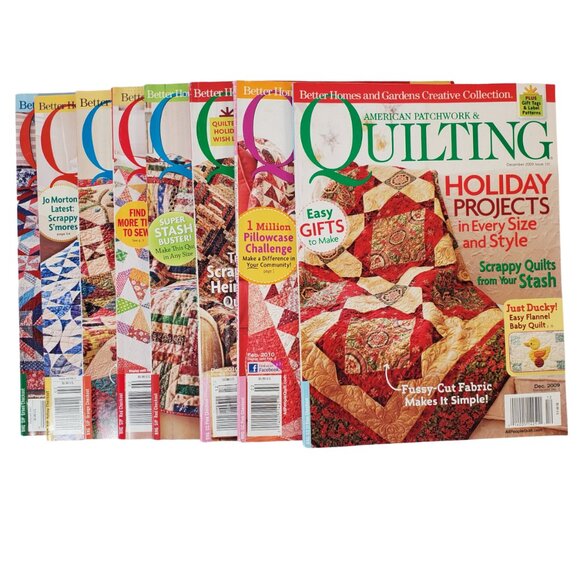 Quilting Magazines Lot of 8. Dates 2009-2013 "American Patchwork & Quilting" - Picture 1 of 9